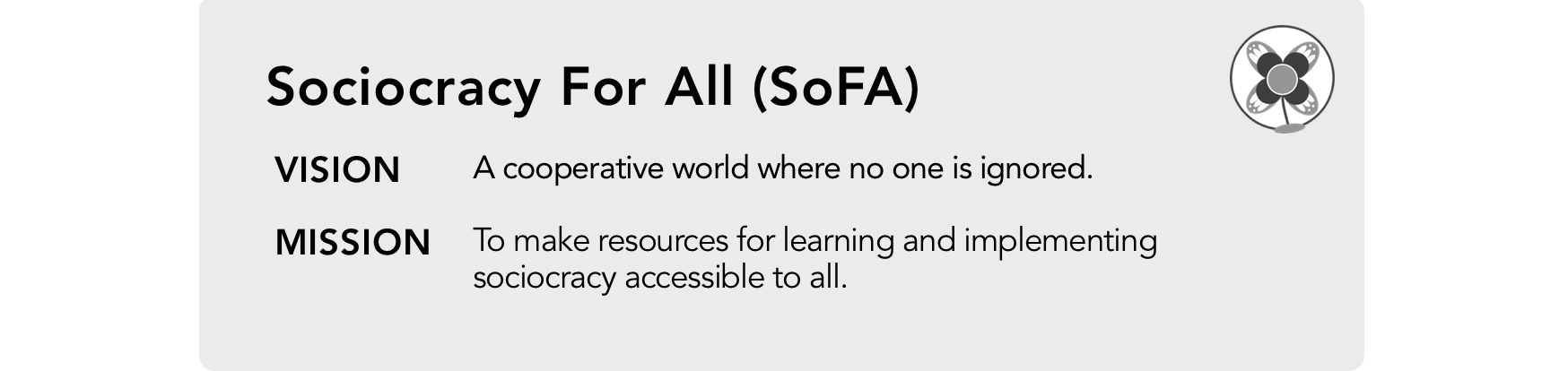Sociocracy For All vision and mission