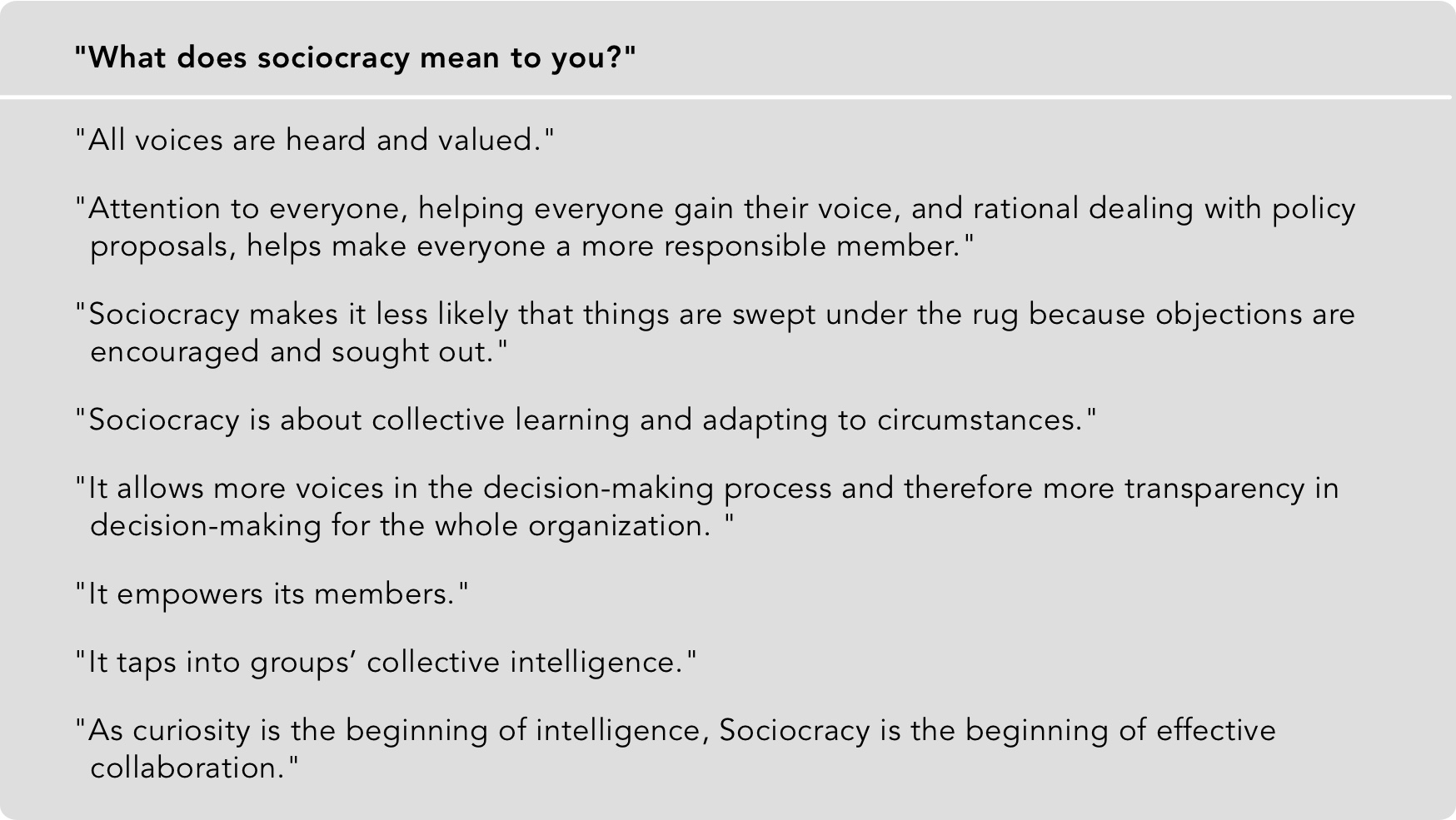 Voices from our training participants