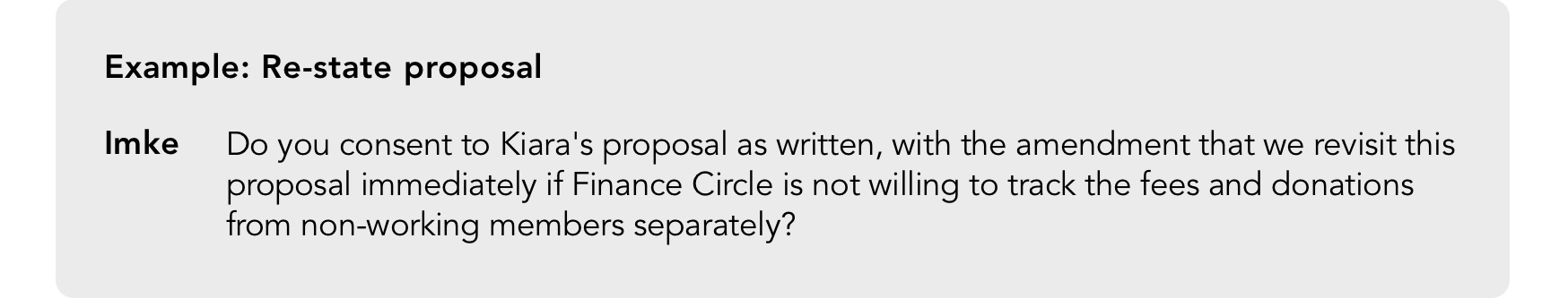 Explore: re-state proposal